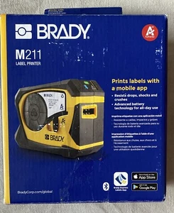 Brady M211 tragbarer Bluetooth monochrom Etikettendrucker gelb/schwarz - Bild 1 von 11