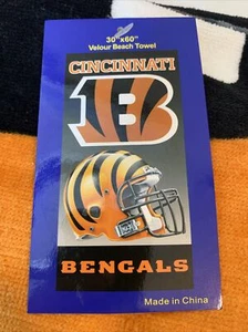 Cincinnati Bengals Beach Towel 30”x60” NFL McArthur A Win Craft Company - Picture 1 of 6