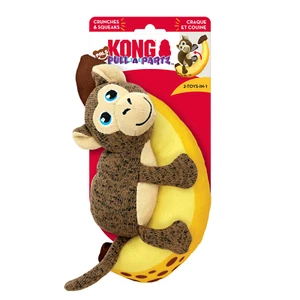 KONG Pull-A-Partz Pals Monkey Squeaky Dog Chew Toy Medium (499727) - Picture 1 of 2