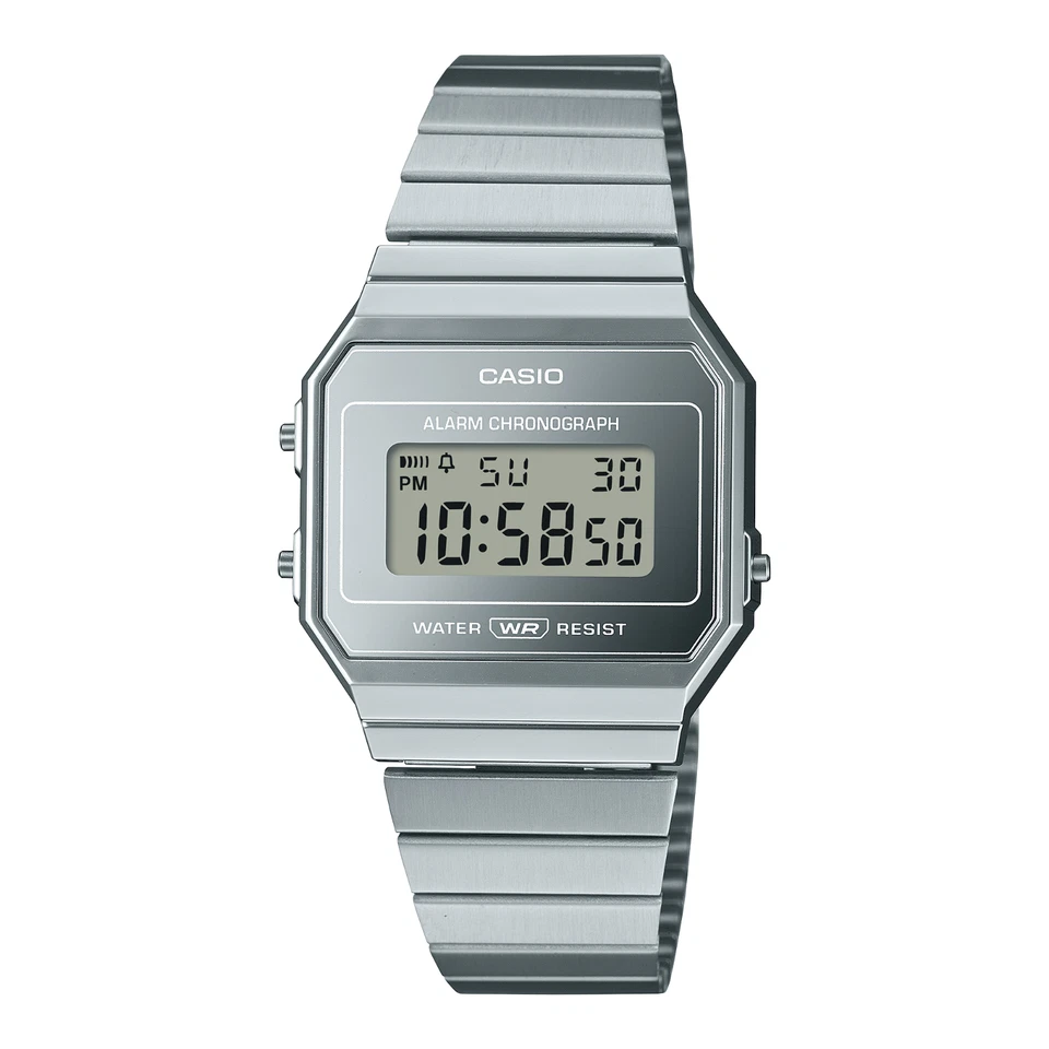CASIO A700WEV-7AVT Vintage Stainless Steel Digital Watch LED Alarm Stopwatch 50g - Image 1 of 1
