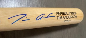 TIM ANDERSON WHITESOX/MARLINS SIGNED AUTOGRAPHED RAWLINGS PRO BAT JSA AUTH - Picture 1 of 5