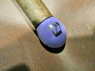 MW.597: BASTÓN BASTÓN ARTE POPULAR MANGO DREIDEL TODA MADERA HANNUKAH CHANAKAH Foto 1 de 4