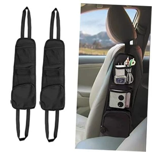 2PCS Car Seat Storage Hanging Bag, Multi-Pocket Seat Side Organizer, - Picture 1 of 8