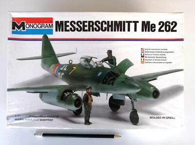 Monogram 1:48 (Kit Ed. 1978 ) • Messerschmitt Me-262 A1 / K. Novotny w/ figures - Imagem 1 de 3