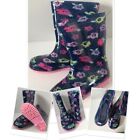 George infant girls glitter floral Wellington boots wellies size 8