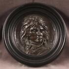 Plaque Antique Bronze "Le Général Bonaparte" par David D'Angers Hearst Provenance