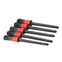 Set of 5 Car Detailing Brushes  Interior & Exterior Cleaning Brushes Pukkr