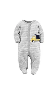 Bebé Niño Carter's Lindo Gris Diseño de Coche Protector de Uñas Body-Talla Recién Nacido - Imagen 1 de 8
