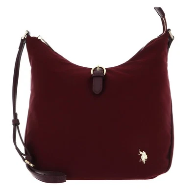 U.S. POLO ASSN. sac à épaule Houston Hobo Bag Wine - Photo 1/4