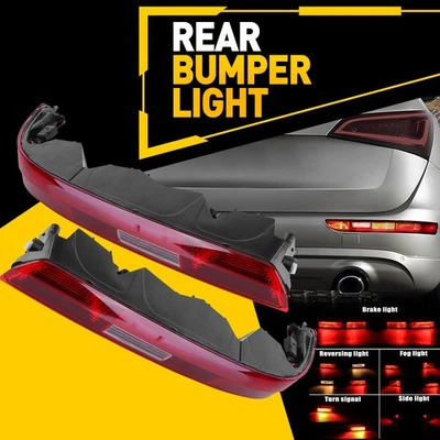2X Luz roja trasera izquierda y parachoques lado derecho para lente Audi Q7 2016-2020 Foto 1 de 4