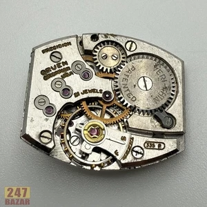 Gruen 335R Uhrwerk Veri-Thin gute Balance - wie besehen für Teile oder Reparatur - Bild 1 von 5