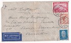 ZEPPELIN 1933 LP Frankarut Brief Lübeck - Recife Brasilien MITTELBUG! KL. RISSE