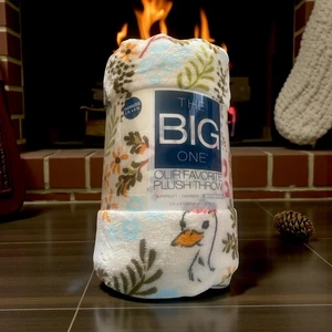 Wohndecke Woodland Creatures Plüsch 5x6 The Big One Neu Waschbär Fuchs - Bild 1 von 2