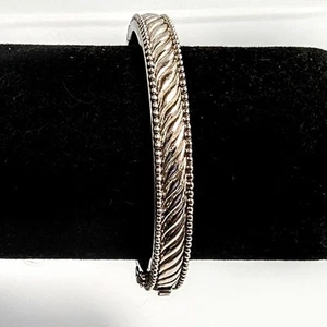 Judith Ripka Sterling Silber 925 Collection Klapparmband 7" 36 Gramm - Bild 1 von 9