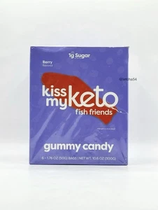 Caramelo gomoso Kiss My Keto Fish Friends - Berry 6 bolsas (50 g) cada una - Imagen 1 de 6