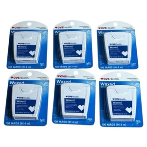 CVS Health ๐ Waxed Dental Floss 100โฏYd โ Lot of 6 ๐ Fresh Smile! - Picture 1 of 3