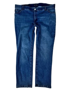 Pantalones de mezclilla Lee Blue Plus pierna recta tiro medio movimiento flexible para mujer talla 22W - Imagen 1 de 24