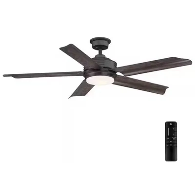 Home Decorators Hansfield 56” Indoor/Outdoor Wet Rated Ceiling Fan LED Remote - Image 1 of 4