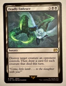 Deadly Embrace #557 - Casi nuevo - Juego de cartas coleccionables de Final Fantasy Magic en mano - Imagen 1 de 1
