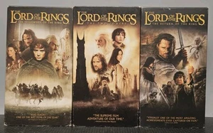 Lord Of The Rings VHS Trilogy - Fellowship, Two Towers, Return of the King - Imagen 1 de 9