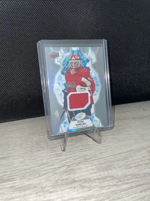 2021-22 UD Ice Hockey Washington Capitals Vitek Vanacek Red Jersey Relic No. 79 - Image 1 of 2