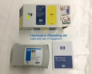 HP Cartouche D'Impression 80 C4848A Jaune pour Designjet, (Exp : 2008) 350ml - Picture 1 of 1