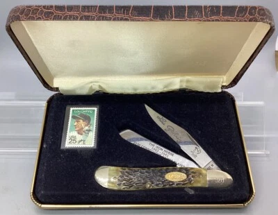 Case XX W.R. Case & Sons Collectors Series Lou Gehrig Pocket Knife & Stamp w/Box - Image 1 of 4