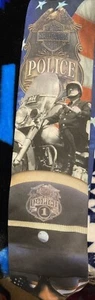 Harley Davidson Police Tie Men's Necktie Motorcycle Biker Law Enforcement - Picture 1 of 5