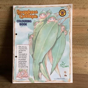 SNUGGLEPOT & CUDDLEPIE MAY GIBBS COLOURING BOOK UNTOUCHED VINTAGE 1988 - Picture 1 of 3
