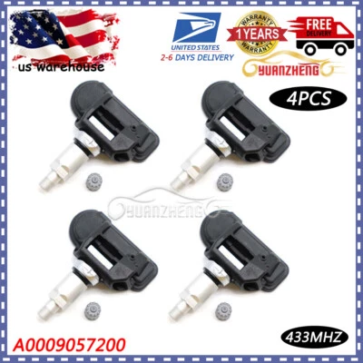 For Mercedes-Benz E350 C250 C300 C350 4x TPMS TIRE PRESSURE SENSOR A0009057200  - Image 1 of 4