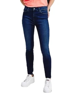 Size 12 Regilar Girls Crazy 8 Dark Wash Skinny Leg Jeans/ Jeggings  - Picture 1 of 4