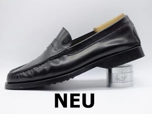 NUEVO 529 €_TOD'S talla 9 (421/2) zapatos de hombre negros Pennyloafer hechos a mano + bolsa de zapatos - Imagen 1 de 13