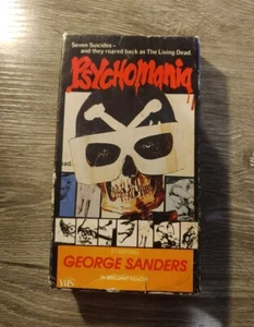 Psychomania VHS VCR Video Tape Used Movie George Sanders Horror Vintage 1985 - Picture 1 of 3