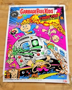  GPK Topps Mülleimer Kinder Poster signiert von Joe Simko NYCC 2023 #399/600 - Bild 1 von 2