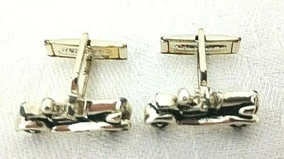 Gemelos Vintage Tono Dorado Convertible Coche Deportivo Automático Roadster 3/4" Para Hombre REGALO Foto 1 de 4