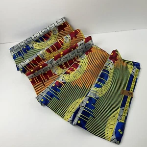 African Fabric Top Etoile M-D YU Real Block Print 6 yds 100% Cotton Multicolor - Picture 1 of 13