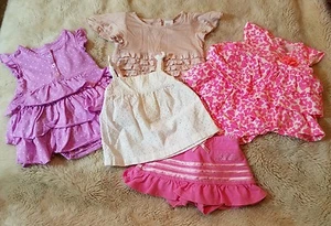 Lot Of 5 Baby Girl 3 Months Clothes Adidas Carter's H & M - Picture 1 of 9