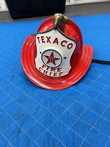 Vintage 1960's Texaco Fire Chief helmet by Park Plastics
