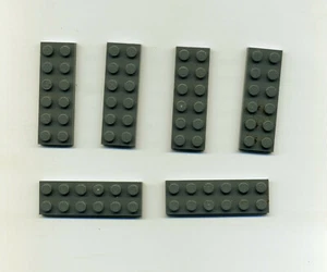 Lego-- 3795 -- Grundstein --- Bauplatte -- Grau/DKStone -- 2 x 6 -- 6 Stück -- - Picture 1 of 1