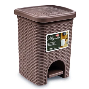 Stefanplast Elegance PATTUMIERA Bagno LT.6 TORTORA CM.20X20X28 - Imagen 1 de 2
