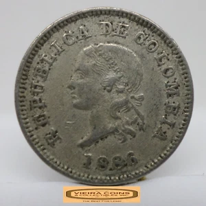 1886 Columbia 5 Centavos - #C46427NQ - Picture 1 of 2