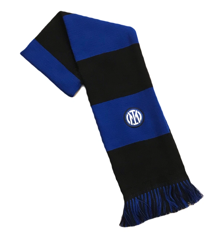 SCIARPA INTER UFFICIALE LOGO NUOVO in ACRILICO NERAZZURRA TUBOLARE RICAMATA 011 - Immagine 1 di 1
