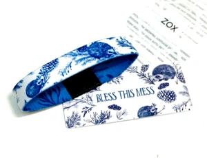ZOX *BLESS THIS MESS* Silver Single Wristband w/Card Choose Size NIP HEDGE HOG - Picture 1 of 3