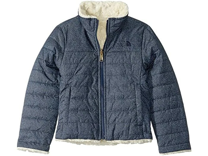 The North Face Youth Girl's Mossbud Jacket Reversible Fleece Fuzzy Coat - Image 1 of 1
