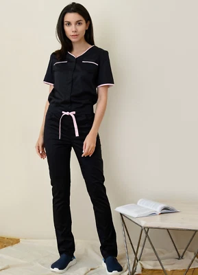 Medizinische Overall Damen Arbeitskleidung  Arbeitsanzug Arbeitsoverall Pflege - Bild 1 von 4