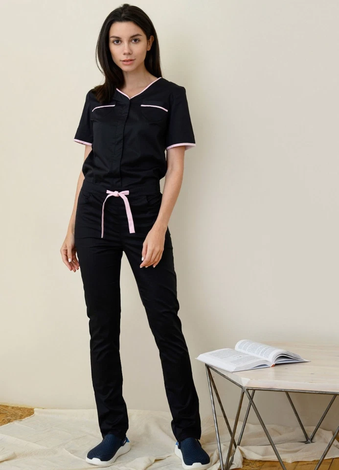 Medizinische Overall Damen Arbeitskleidung  Arbeitsanzug Arbeitsoverall Pflege - Bild 1 von 4