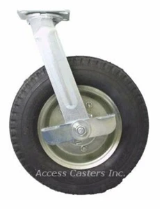 Rueda neumática giratoria 12DPNTSB 12" con freno 500 libras de capacidad - Imagen 1 de 2