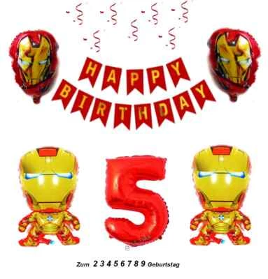 Iron Man Globo de Película Avengers Marvel Globos Airwalker Niño Cumpleaños Fiesta
