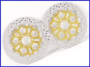 6x01QC52 DUCATI Monster S4 Genuine Brembo Front Disc Rotor Set 748 916 996 998 - Picture 1 of 8