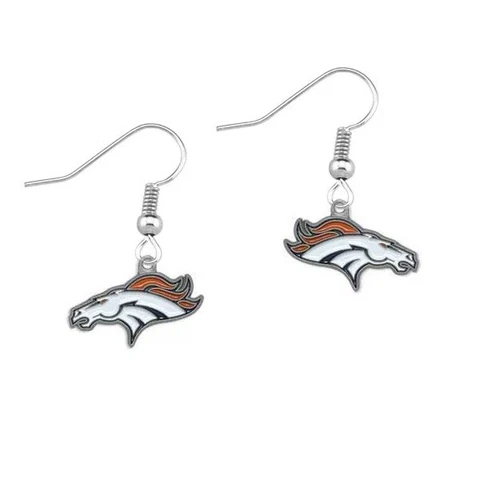 NFL Dangle Earrings  Denver Broncos Football Teams Cover